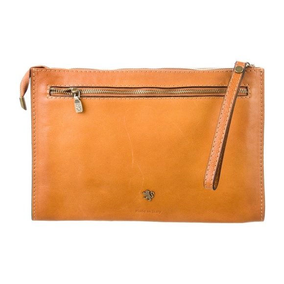 PRATESI FIRENZE Italian Leather Clutch/Wristlet - Picture 7 of 8